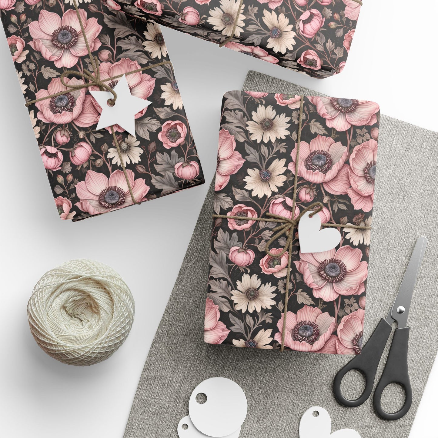 Elegant Pink Floral Wrapping Paper