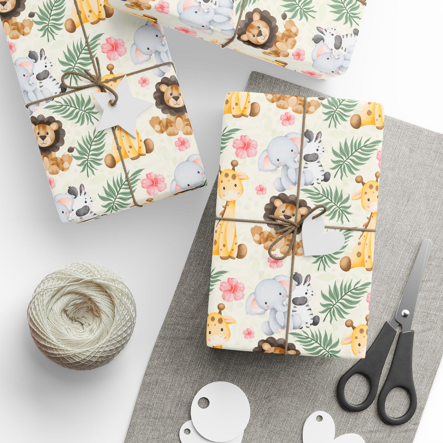 Wild Snuggles – Jungle Baby Animal Wrapping Paper