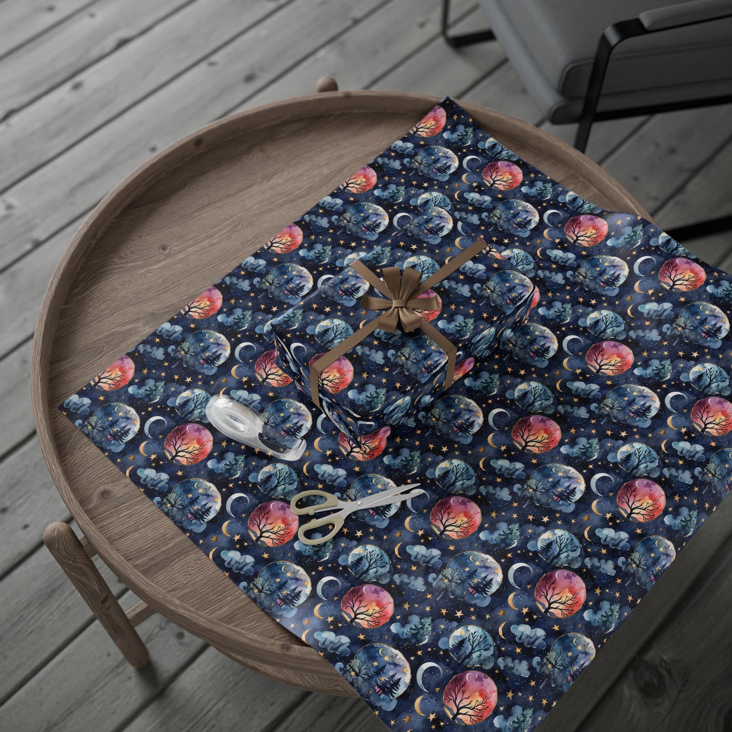 Lunar Woods – Dreamy Forest Wrapping Paper