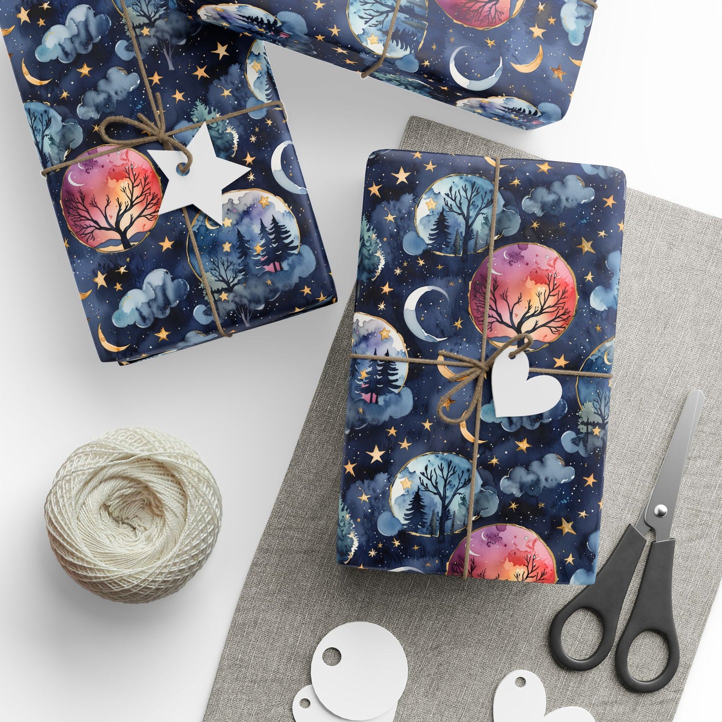 Lunar Woods – Dreamy Forest Wrapping Paper