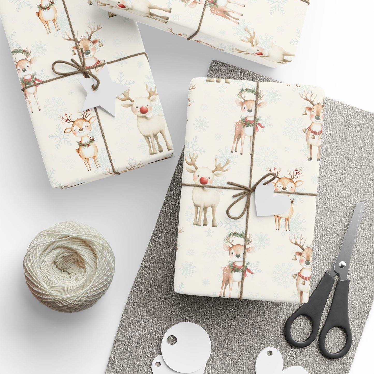 Oh Deer, It's Festive! – Whimsical Reindeer Wrapping Paper