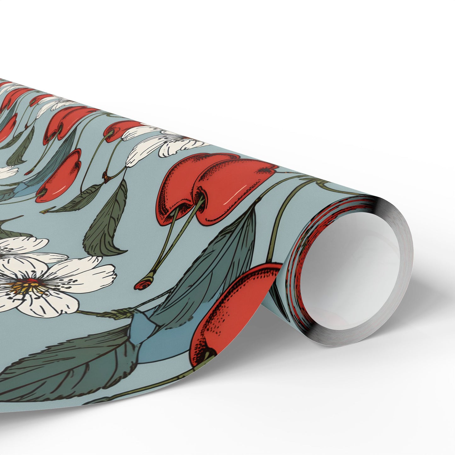 Chic Vintage Gift Wrapping Papers with Cherry Blossoms