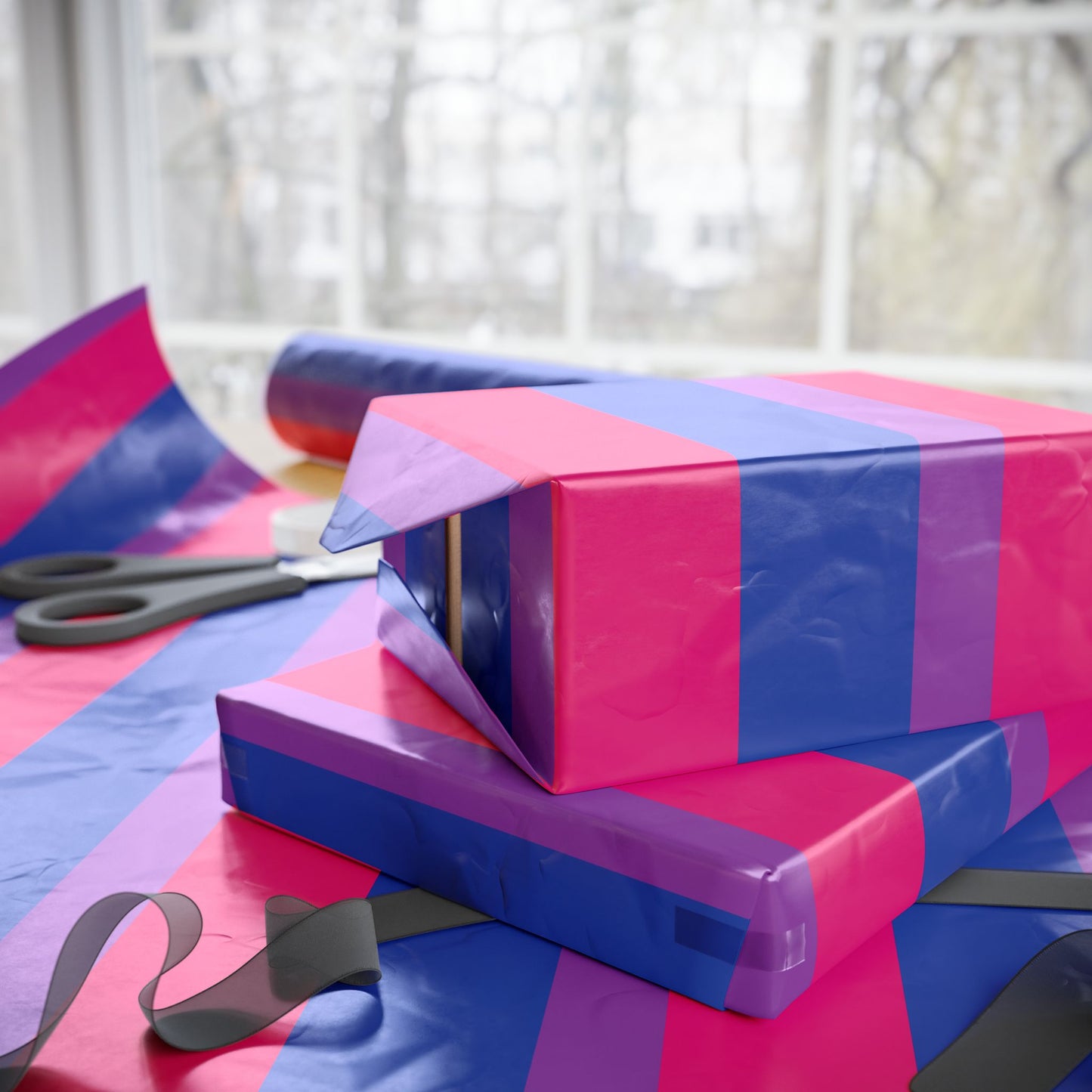 Bisexual Flag LGBTQ Gift Wrap