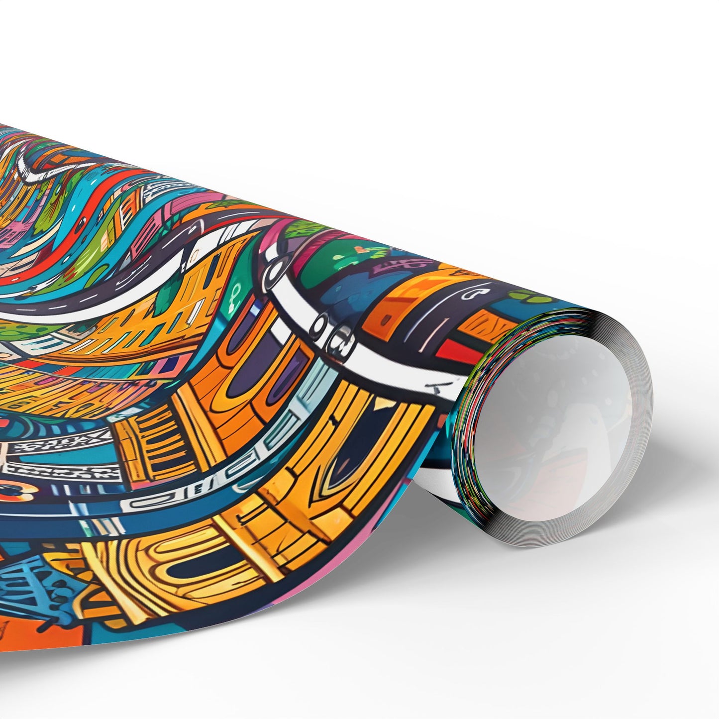 Colorful Paris Wrapping Paper - abstract