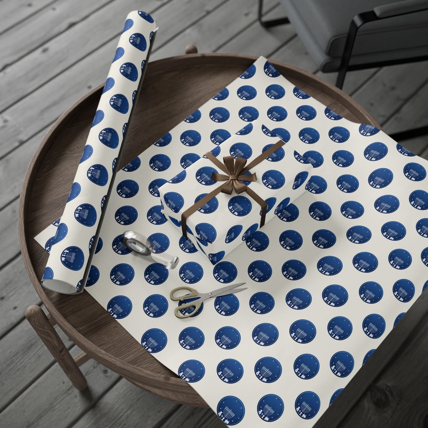 Hanukkah Blue and White Wrapping Papers