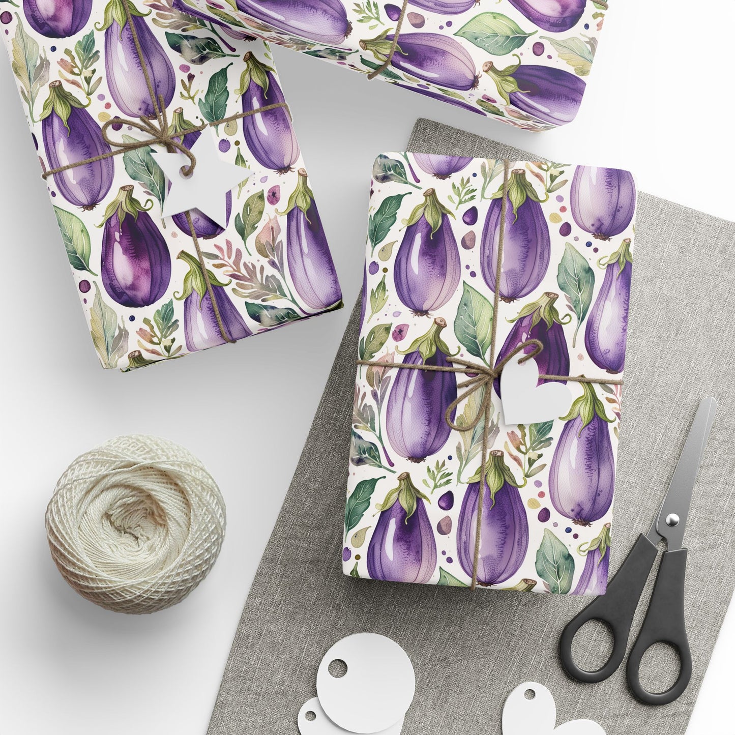 Wrapping Paper - Elegant Eggplant Design for Gift Wrapping