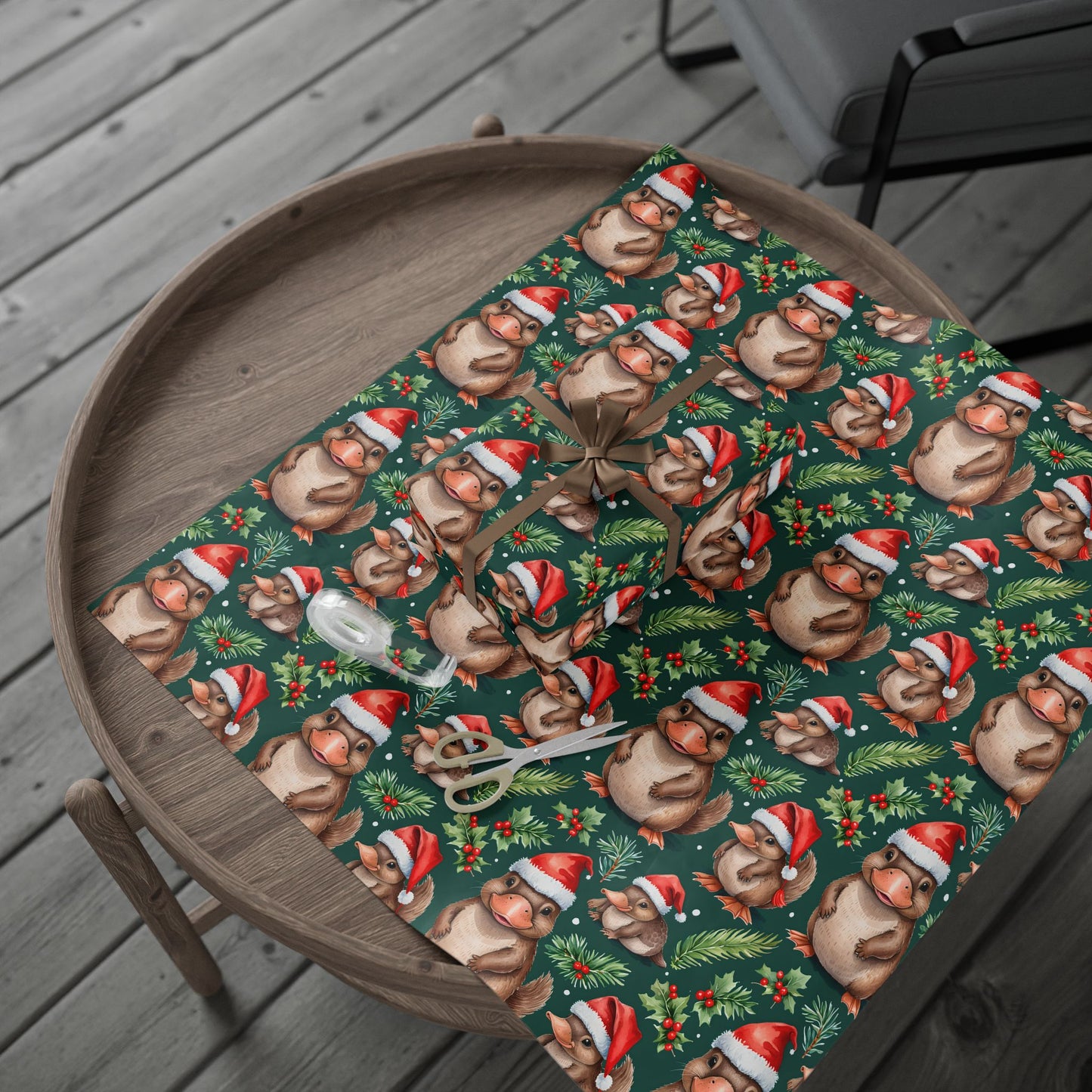 Platypus Parade – Aussie Christmas Wrapping Paper