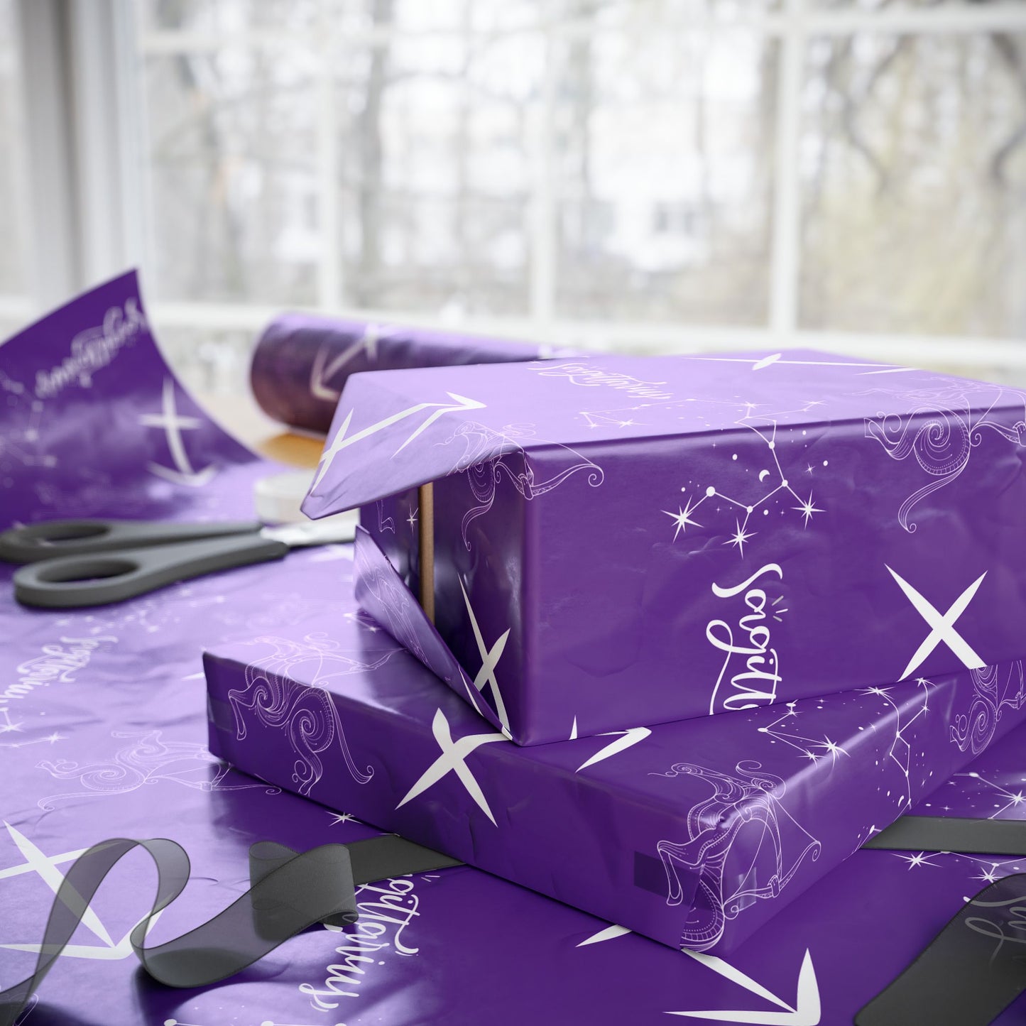 Aim Higher – Sagittarius Zodiac Wrapping Paper