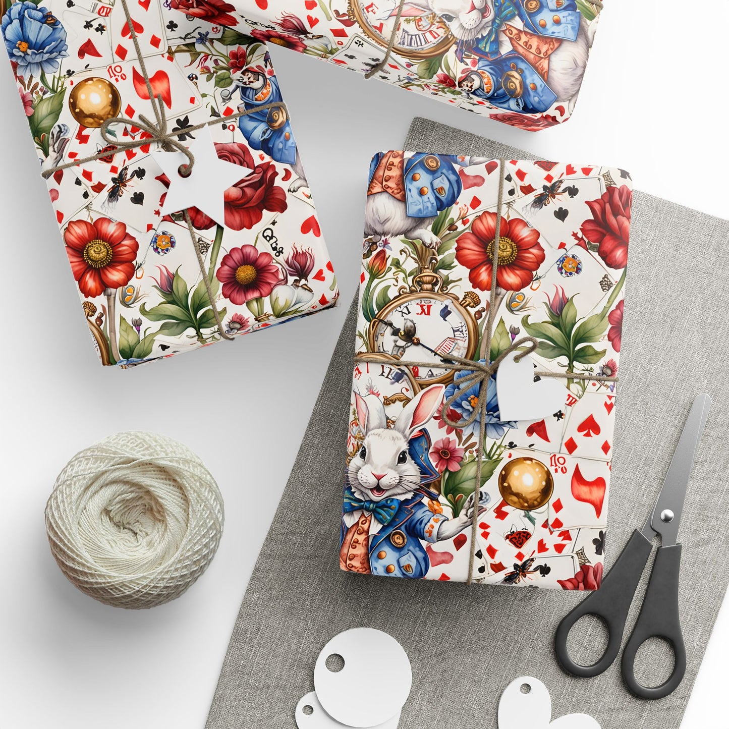 Unique Wonderland Gift Wrap - Winter White for a Tea Party