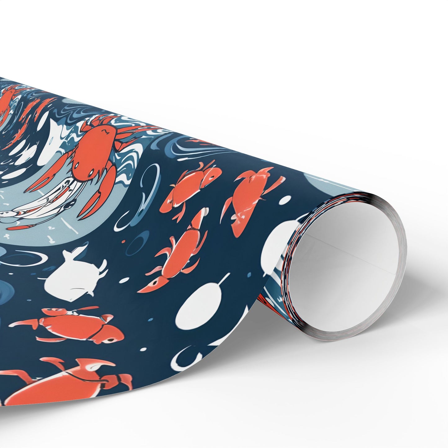 Silly Fisherman Wrapping Paper with Crab Design