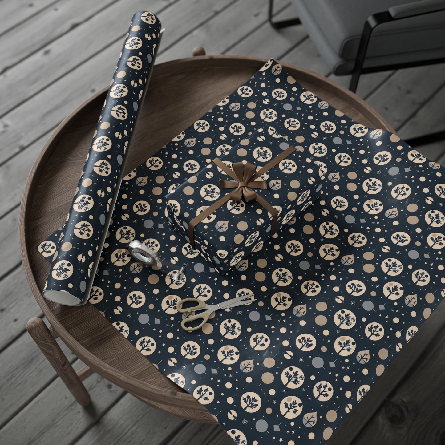 Stellar Stillness – Modern Holiday Wrapping Paper