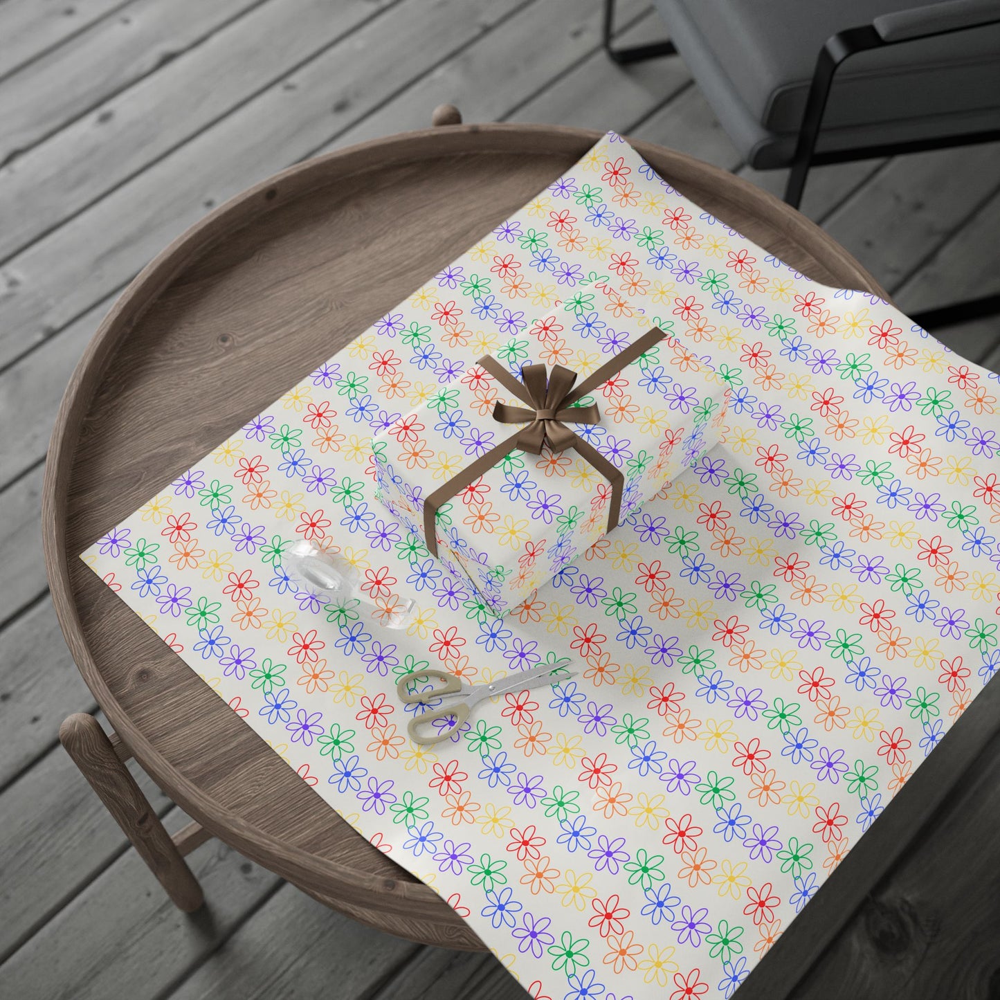 Colorful Floral Wrapping Paper