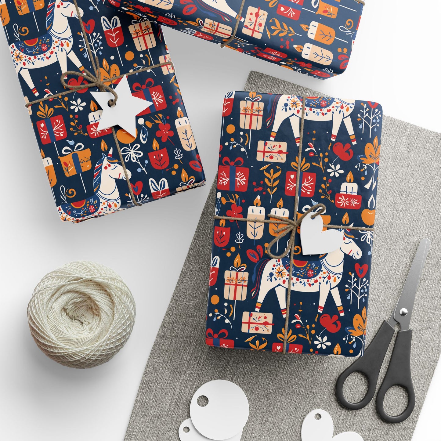 Festive Colorful Unicorn Wrapping Paper