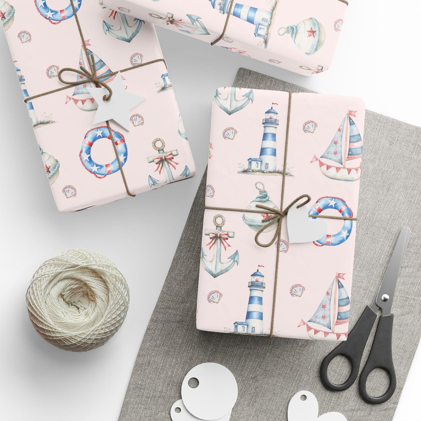Whimsical Nautical Wrapping Paper