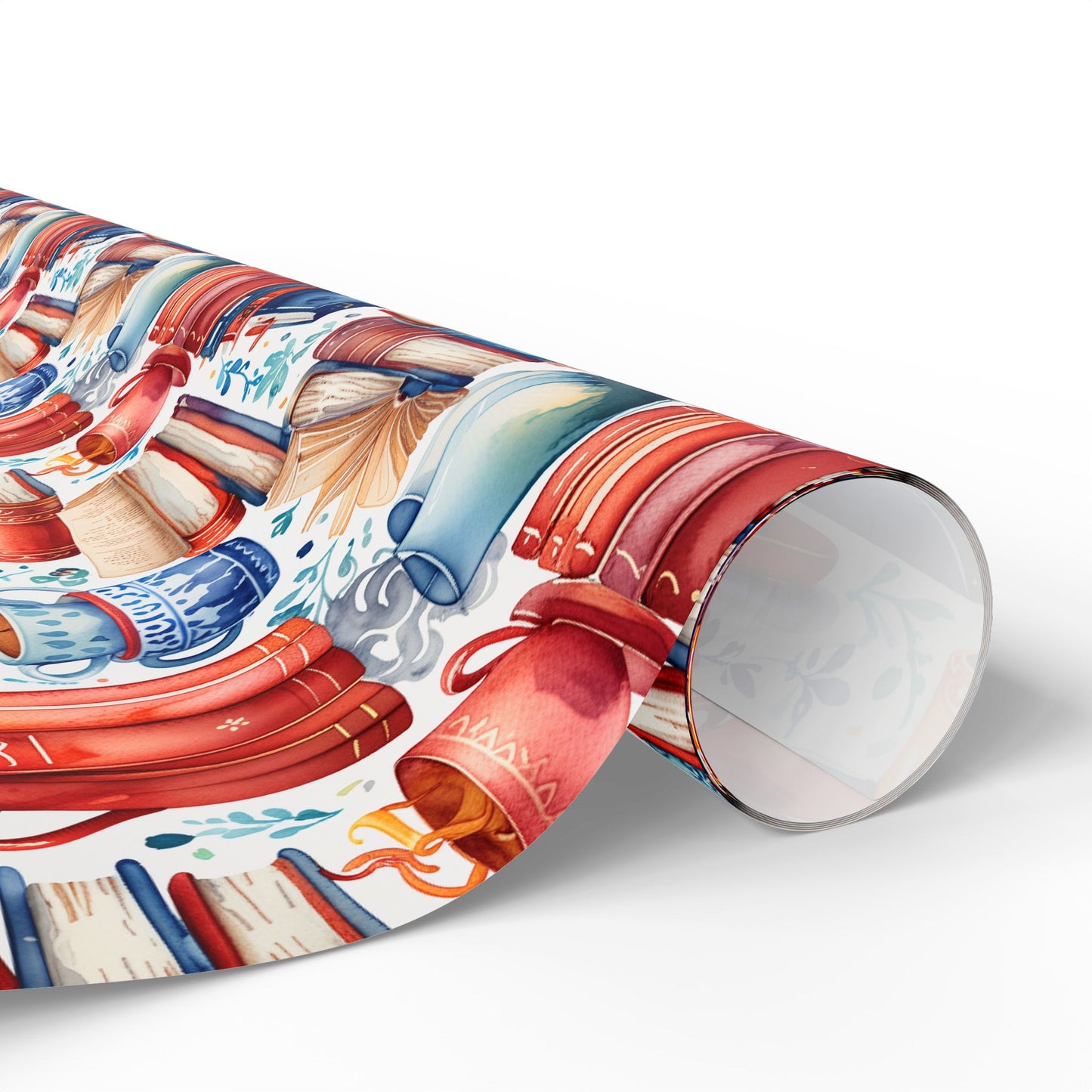 Book Lover Blue Wrapping Papers
