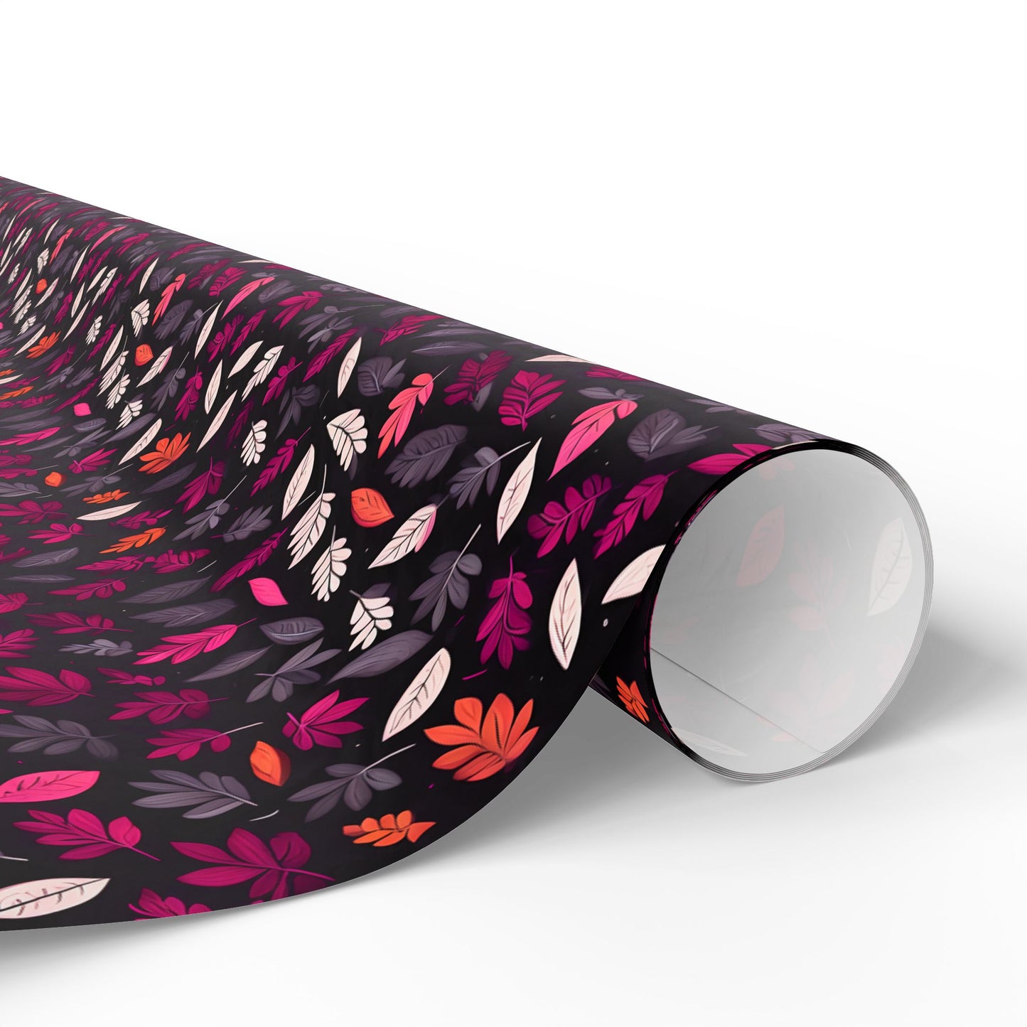 Colorful Pink Leaf Wrapping Paper