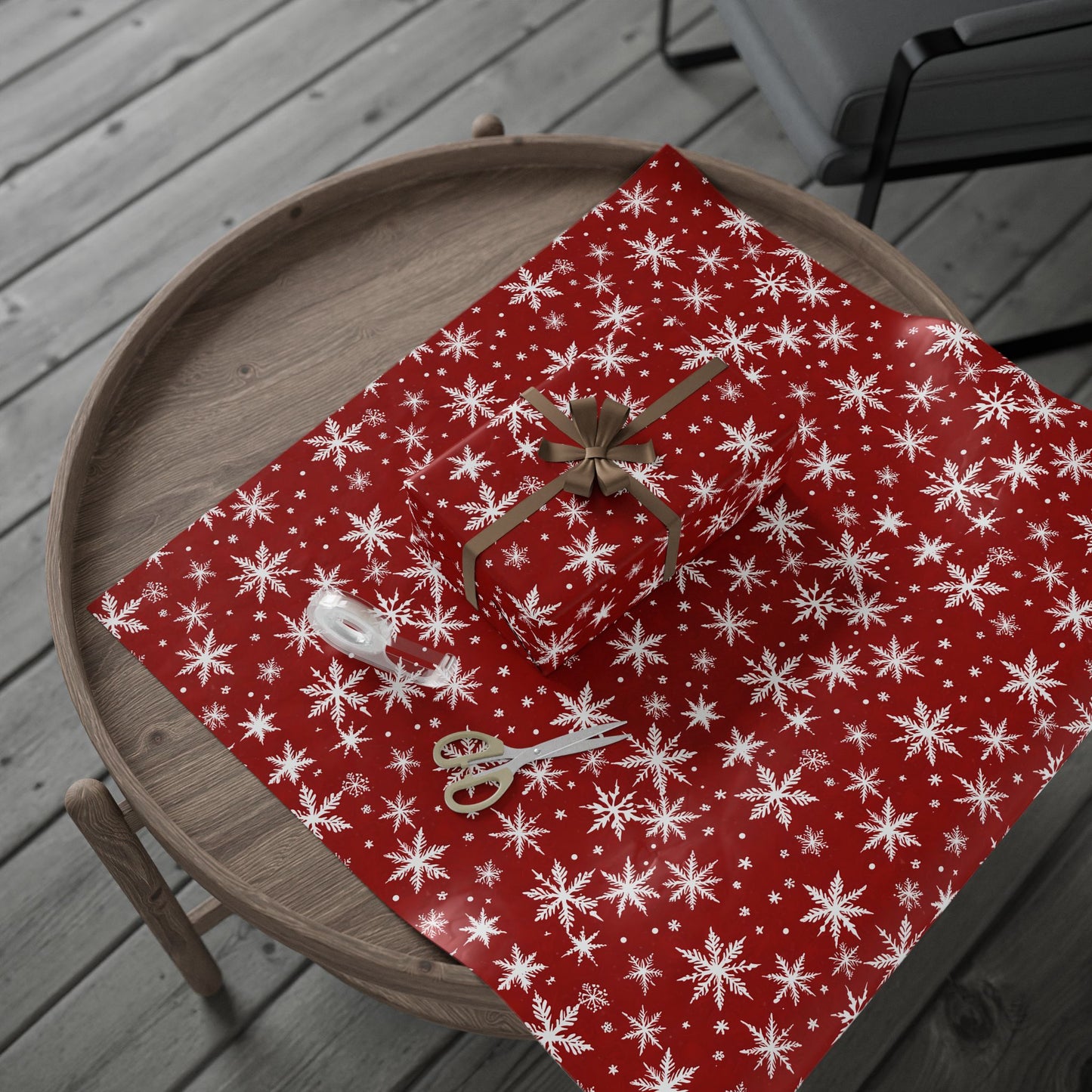 Blizzard Bling – Bold Snowflake Wrapping Paper