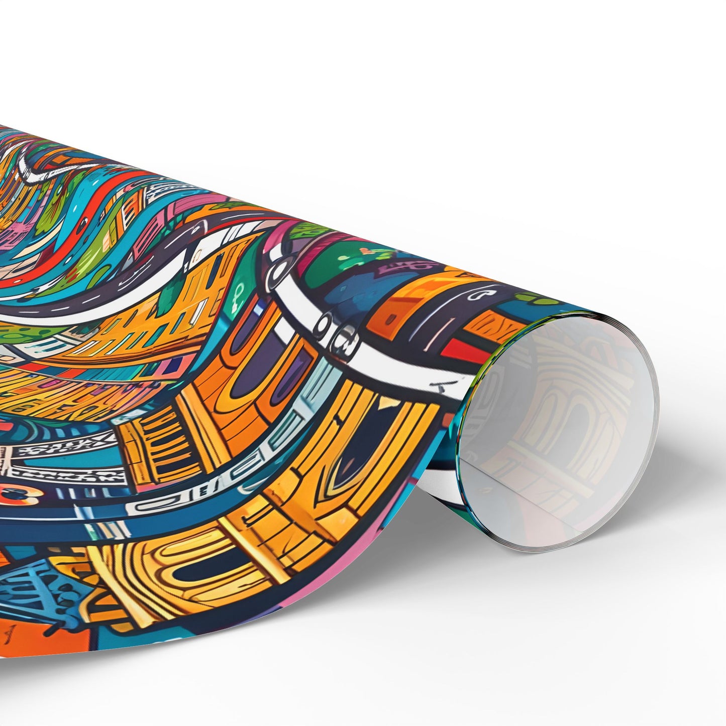 Colorful Paris Wrapping Paper - abstract
