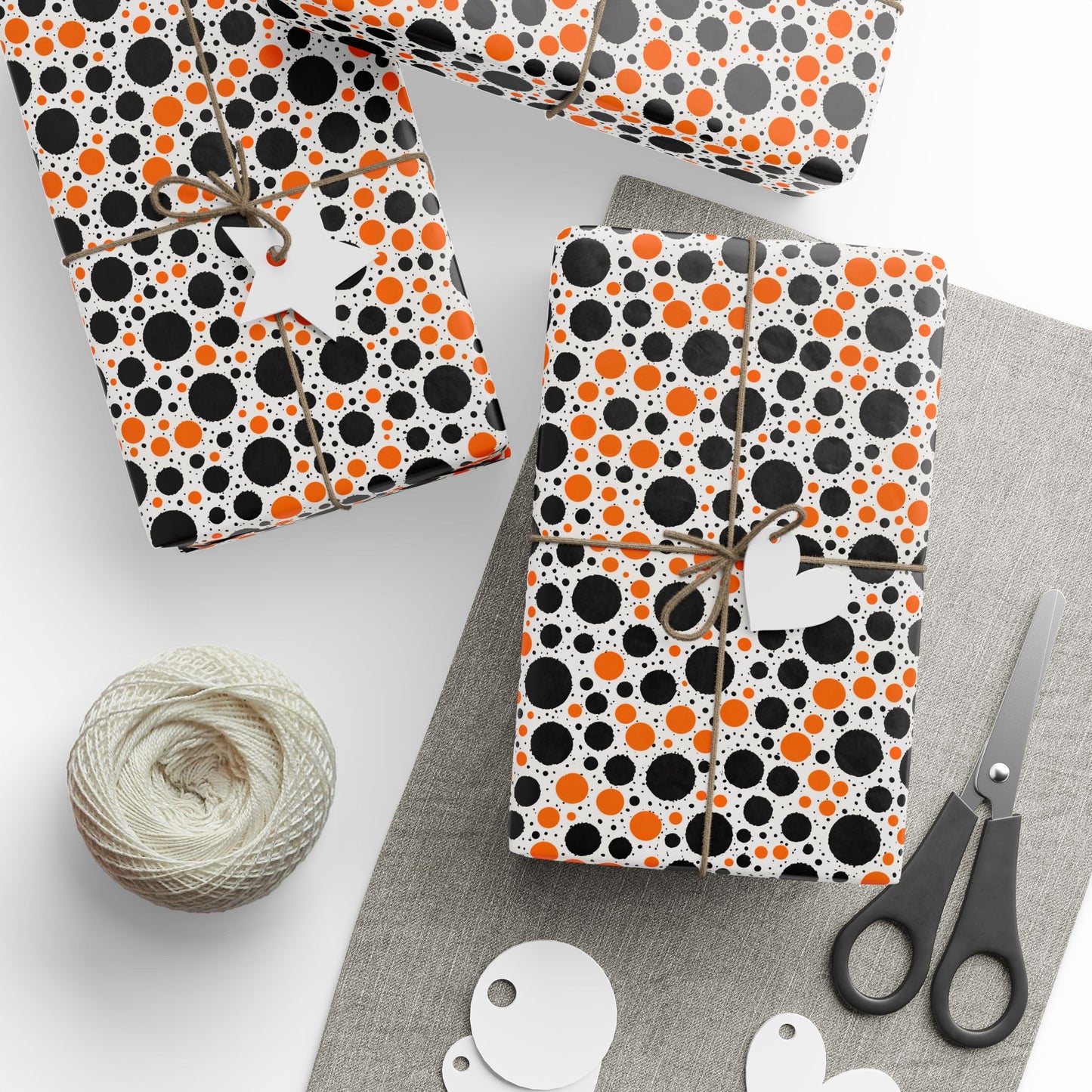 Dot It Like It’s Hot – Halloween Spot Wrapping Paper
