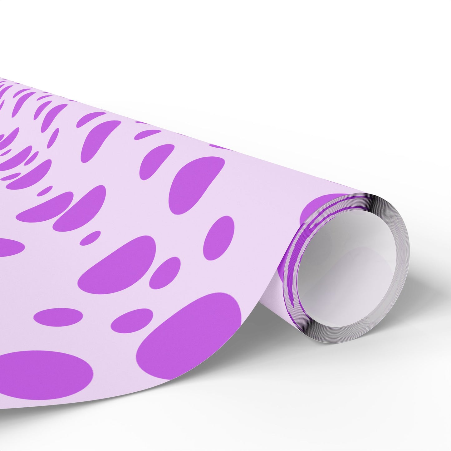 Playful Purple Polka Dot Wrapping Paper