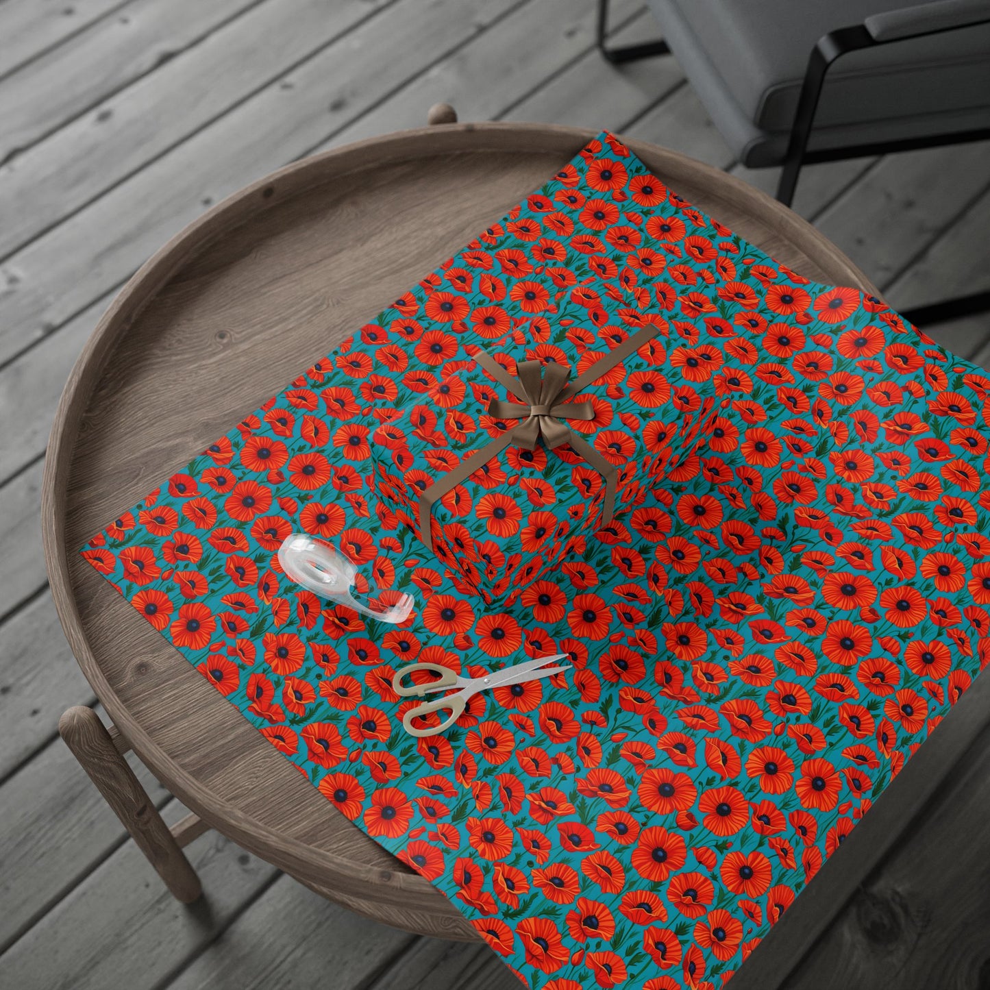 Red Poppies Wrapping Papers