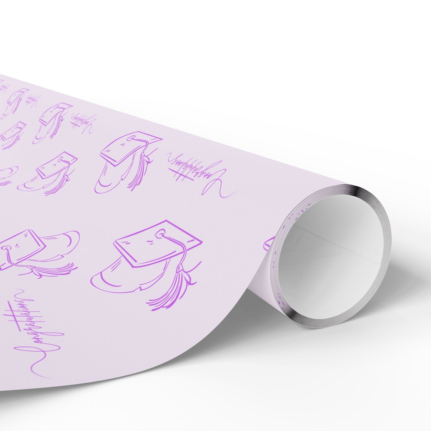 Purple Congratulations Wrapping Papers for Graduates