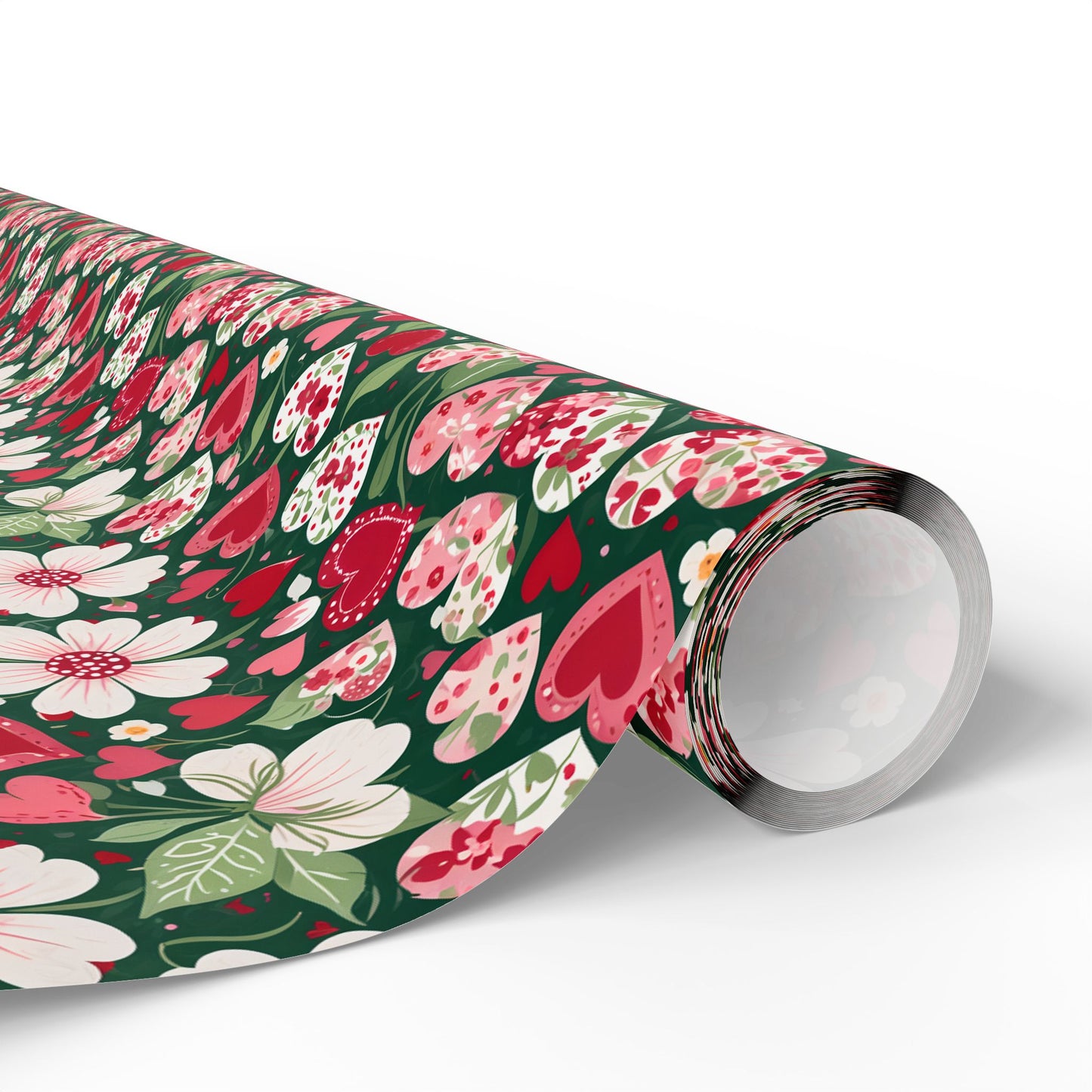 Flora & Heart Wrapping Paper,