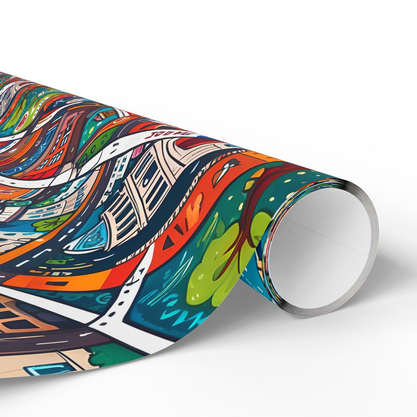 Colorful Paris Wrapping Paper - abstract