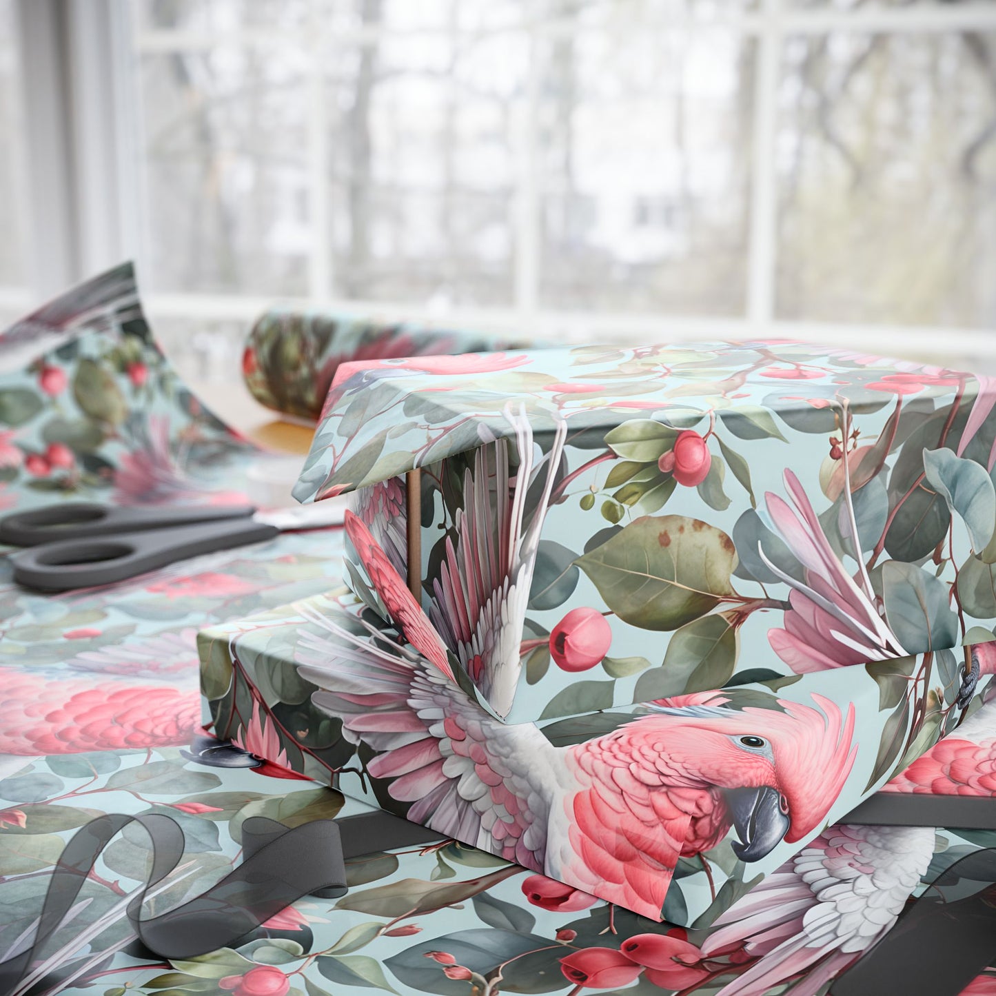 Wrapping Paper: Australian Galah Print - Perfect for Nature Lovers
