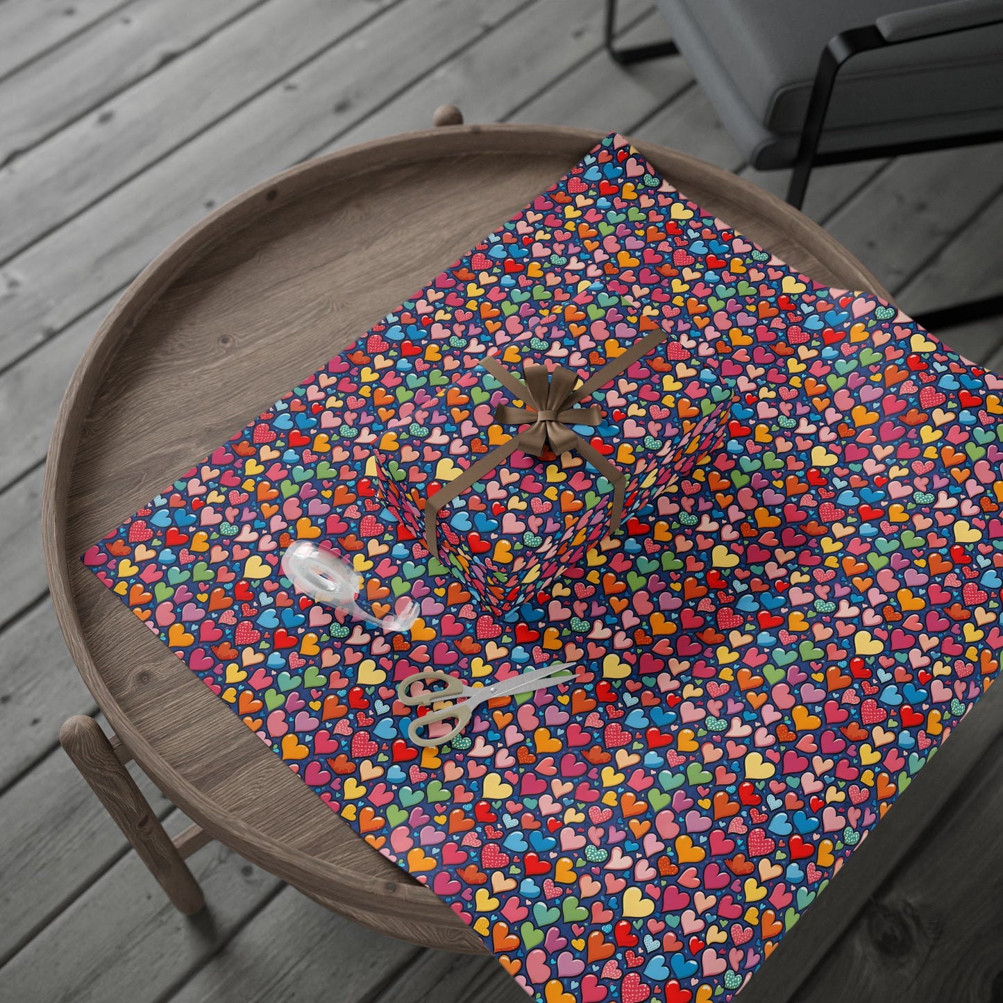 Colorful Heart Wrapping Paper