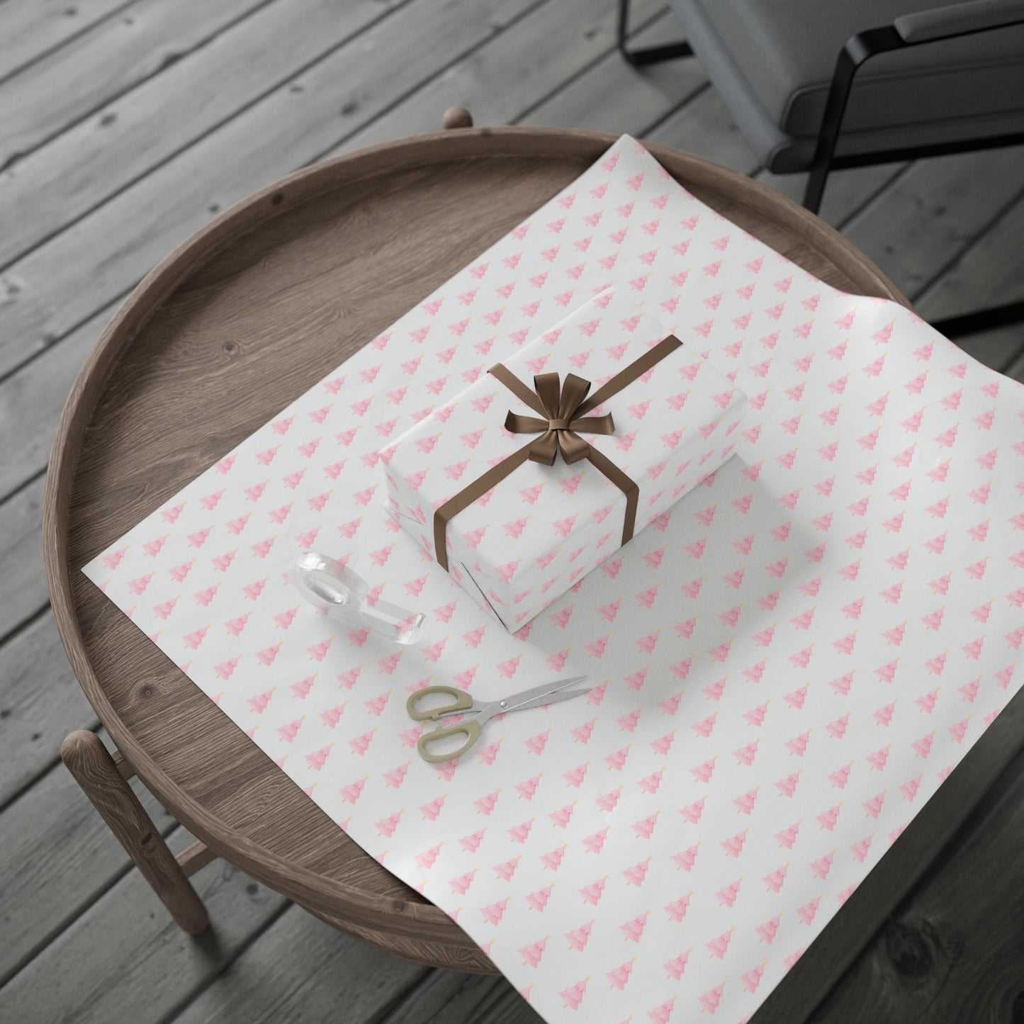 Think Pink Fir - real – Blush Christmas Tree Wrapping Paper