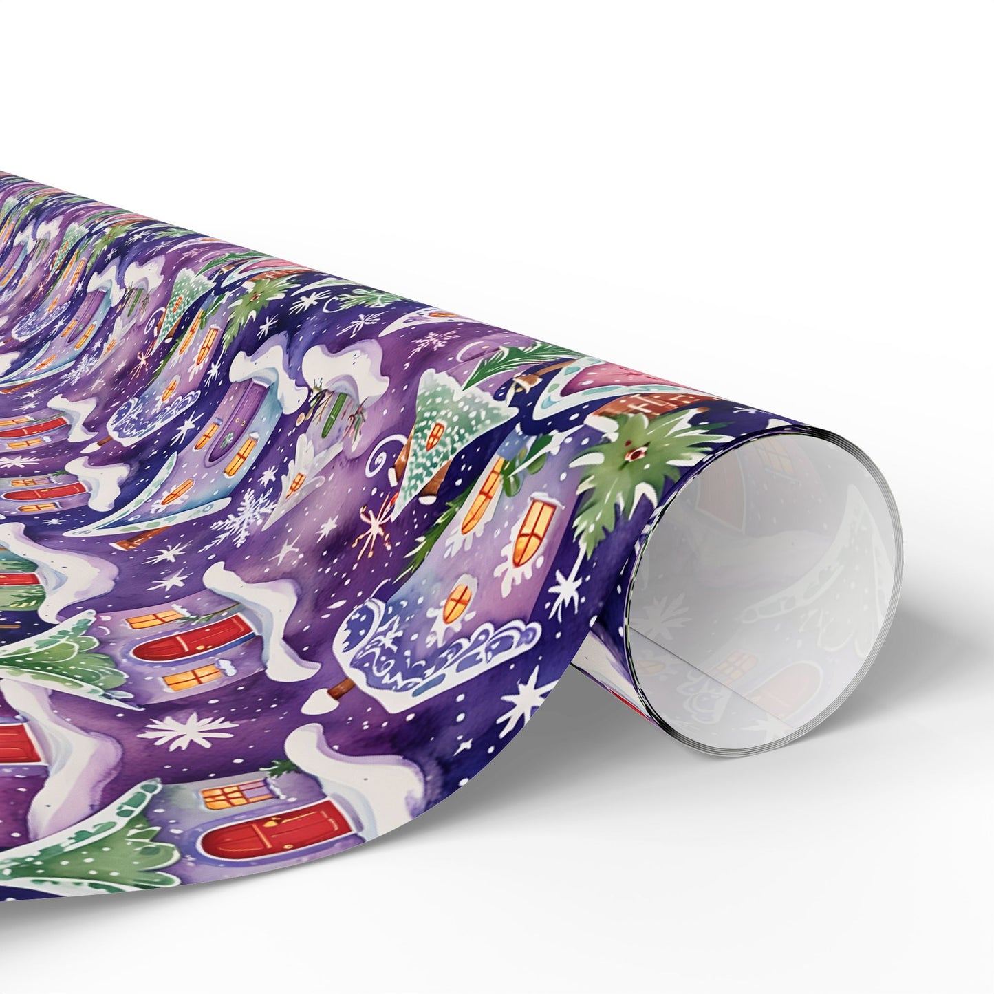 Merryville Magic – Enchanted Christmas Village Wrapping Paper