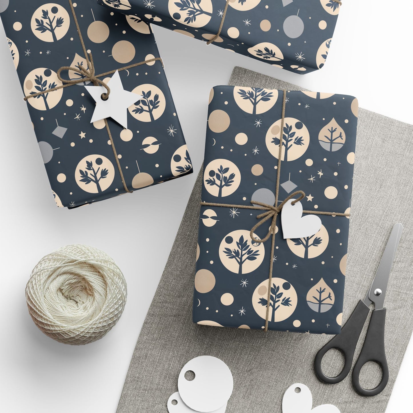 Stellar Stillness – Modern Holiday Wrapping Paper