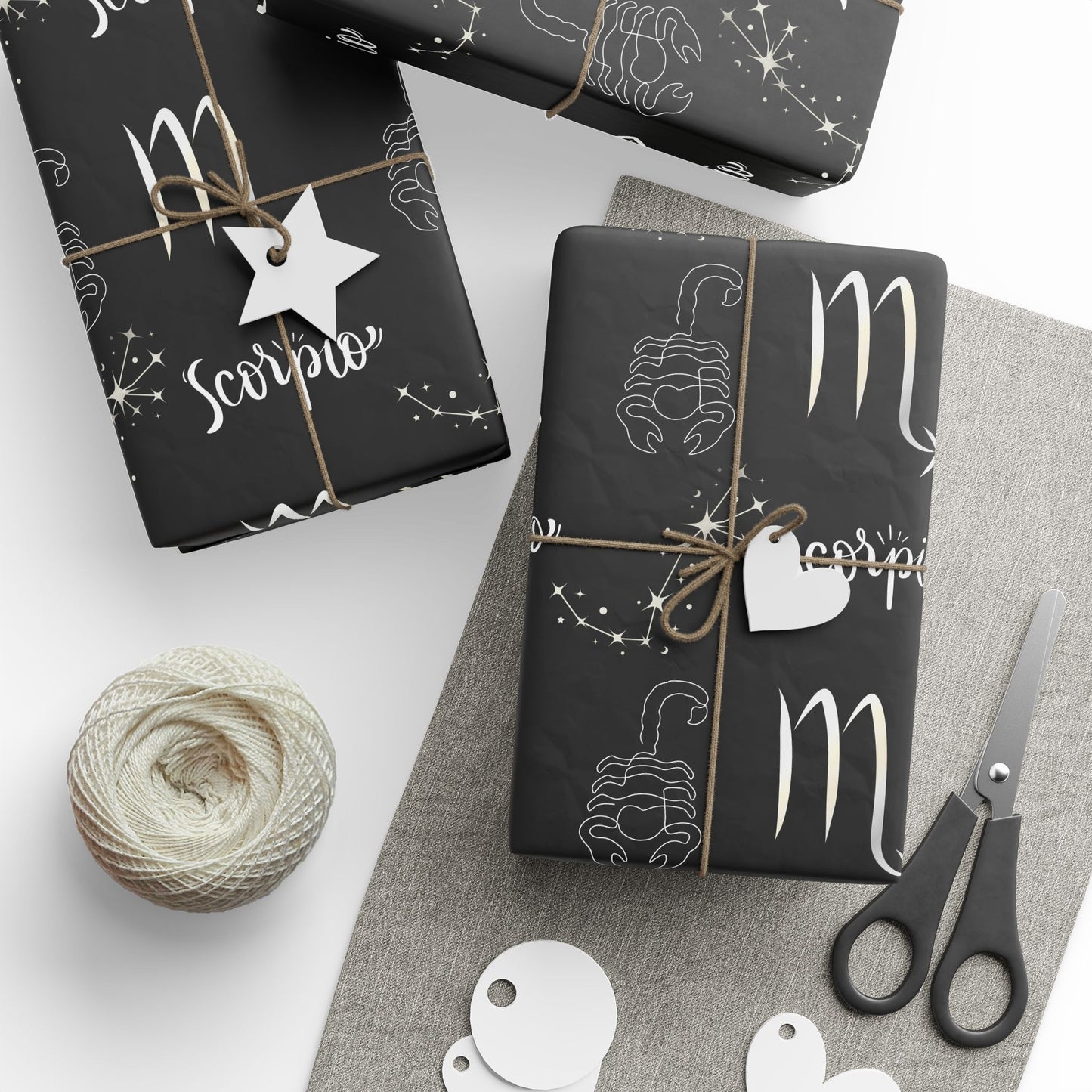 Sting & Spark – Scorpio Zodiac Wrapping Paper