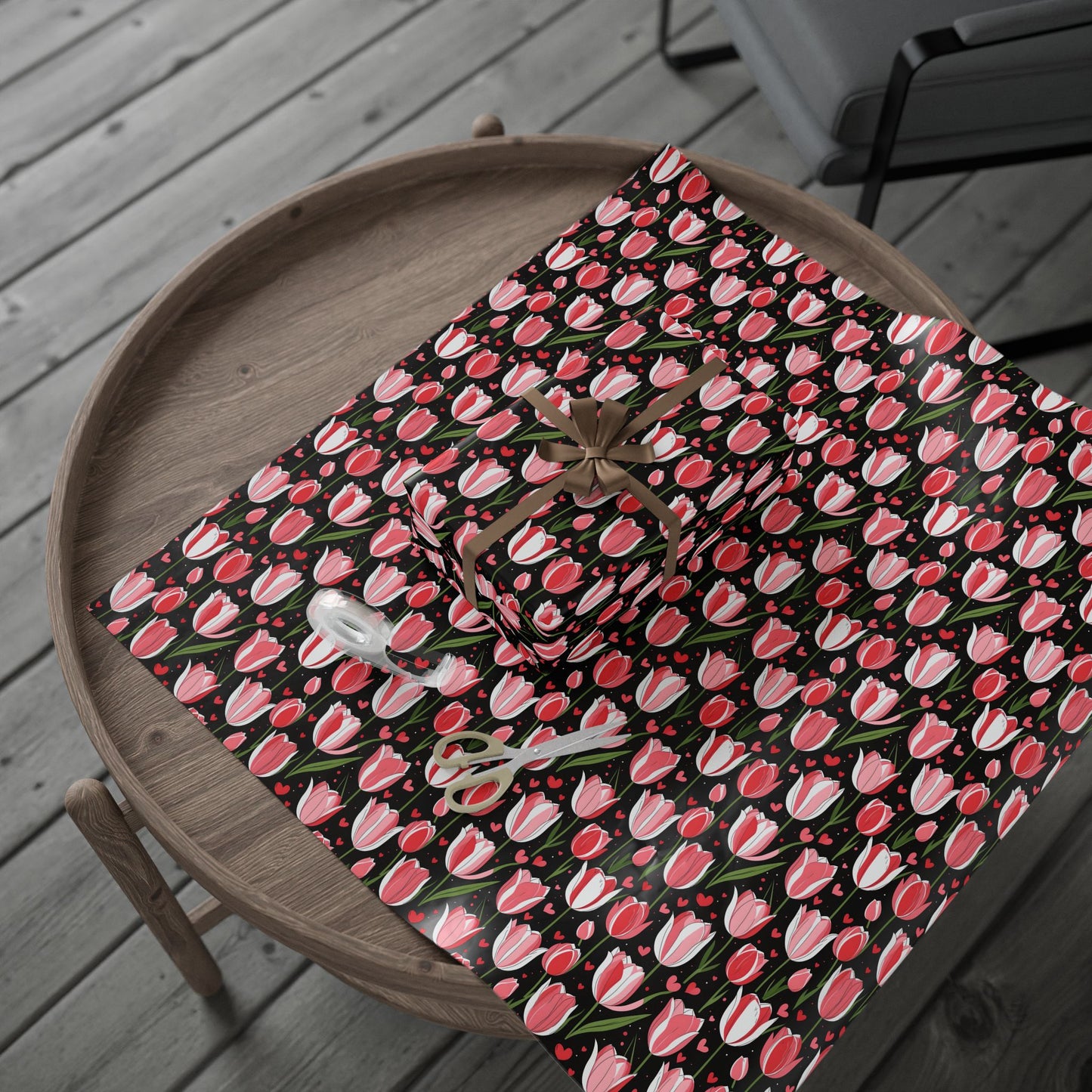 Elegant Pink Tulip Wrapping Paper