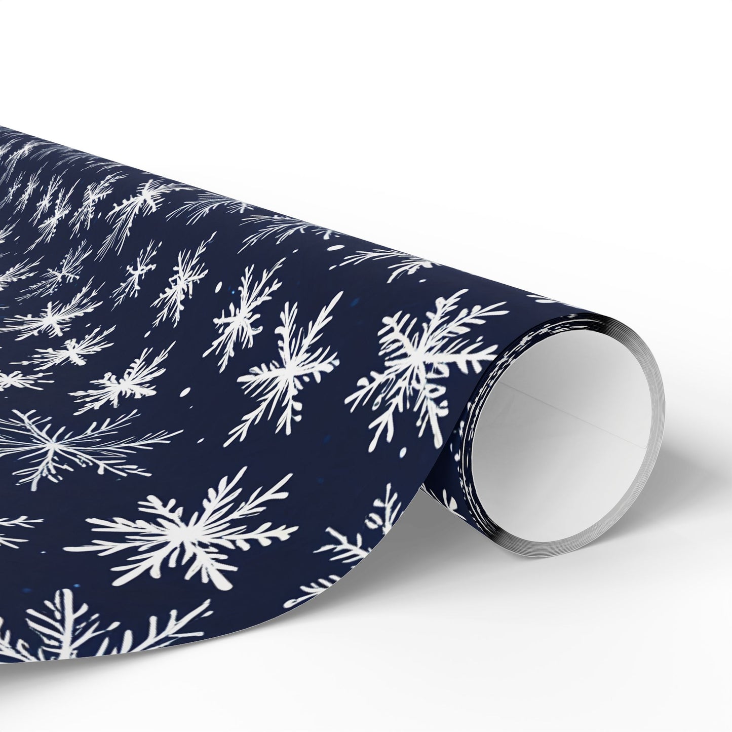 Let It Glow – Midnight Snowflake Wrapping Paper