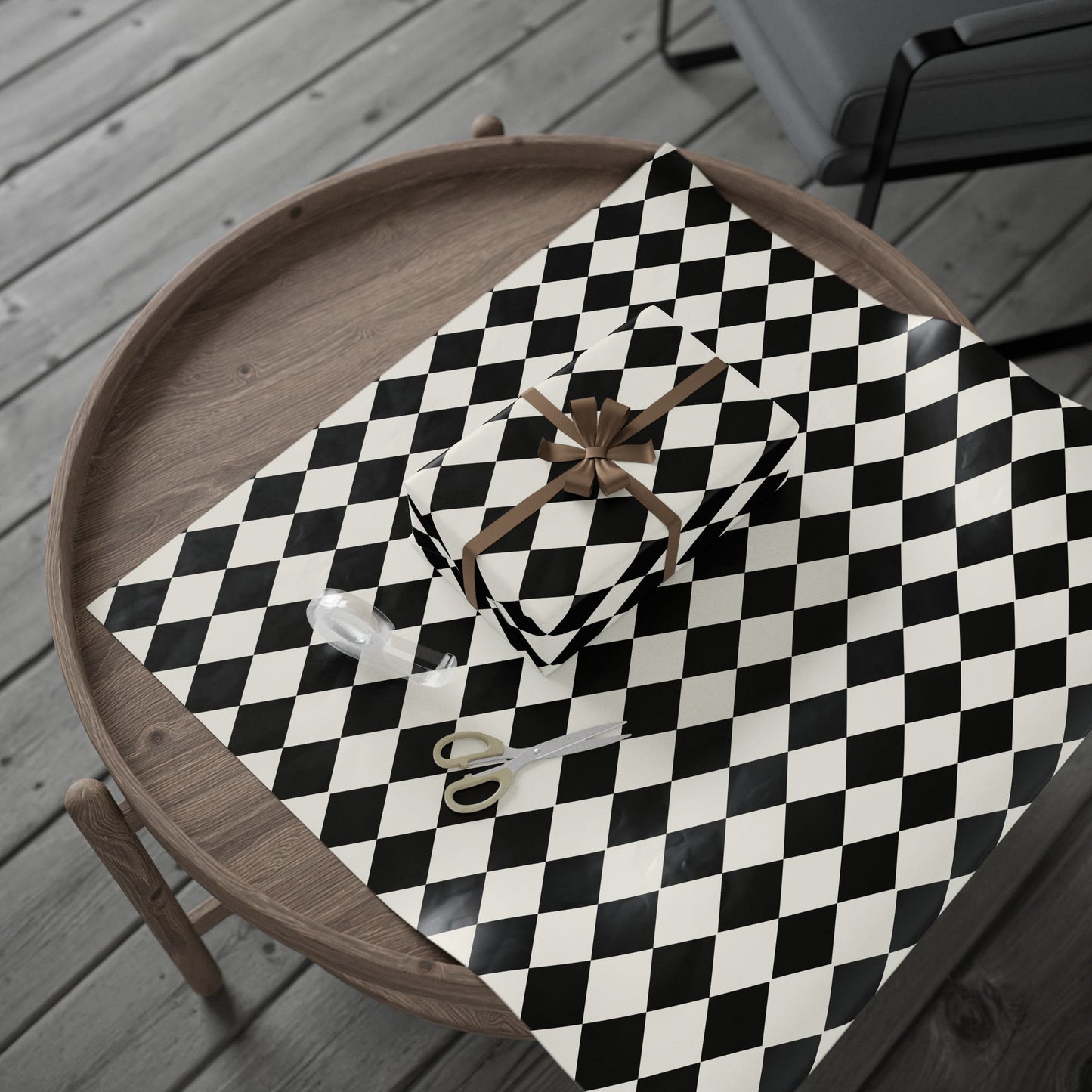 Black & White Diamond Gift Wrap