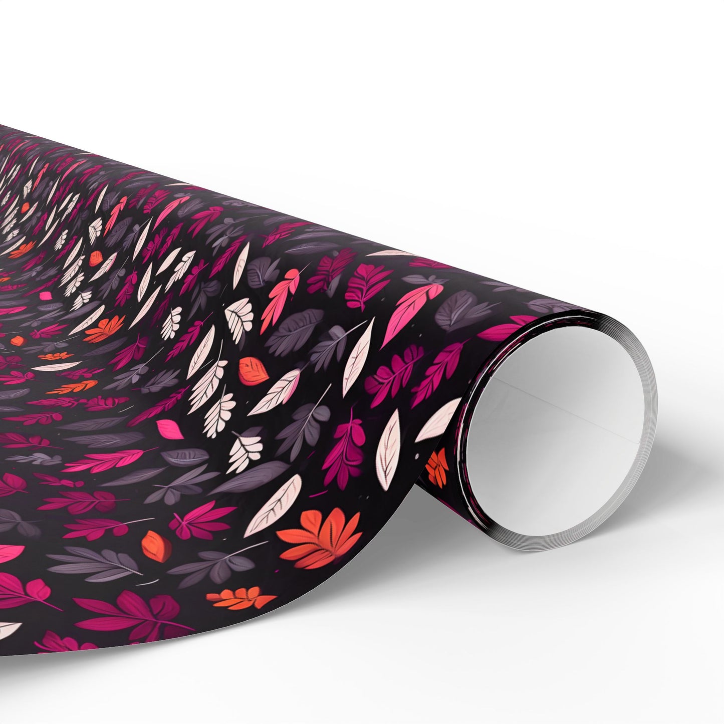 Colorful Pink Leaf Wrapping Paper