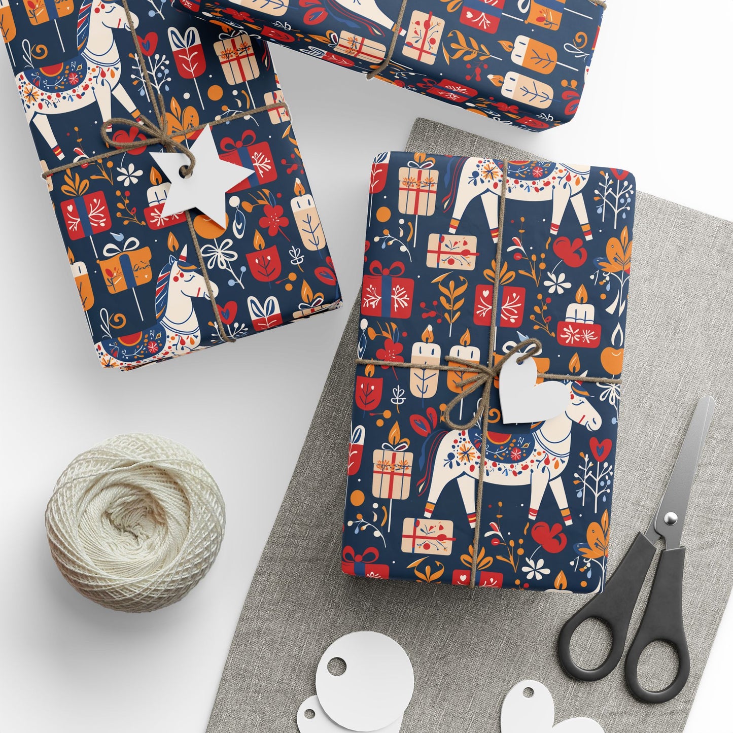 Festive Colorful Unicorn Wrapping Paper