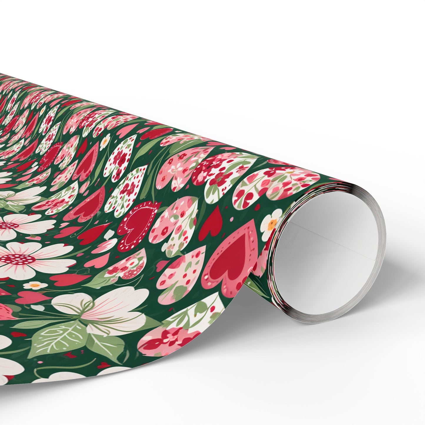 Flora & Heart Wrapping Paper,