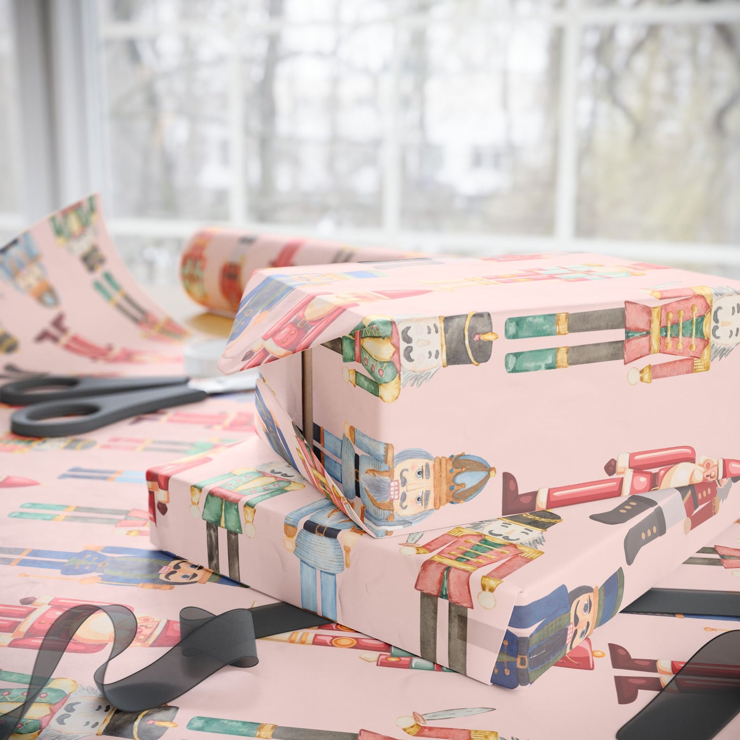 March of the Pastel Misfits – Vintage Nutcracker Wrapping Paper