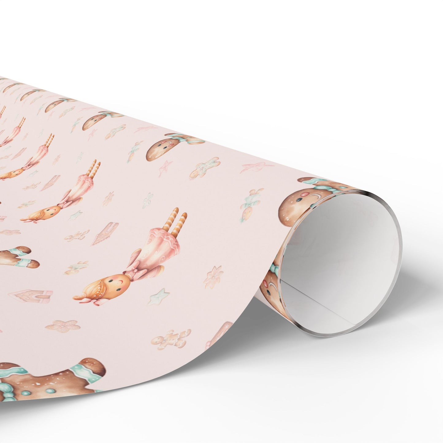 Sugar & Spice Parade – Gingerbread Girl and Boy Wrapping Paper