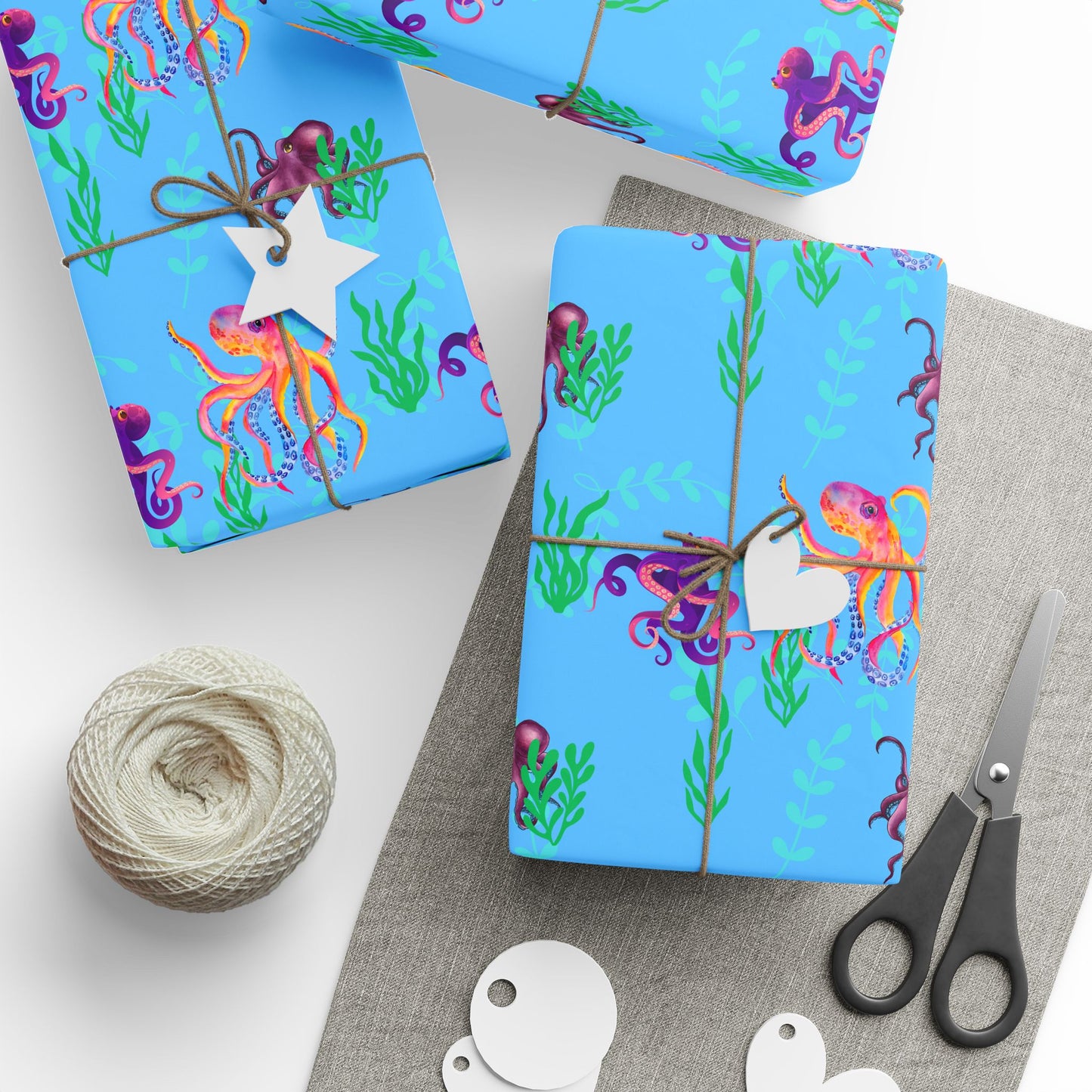 Gift Wrap - Colorful Octopus