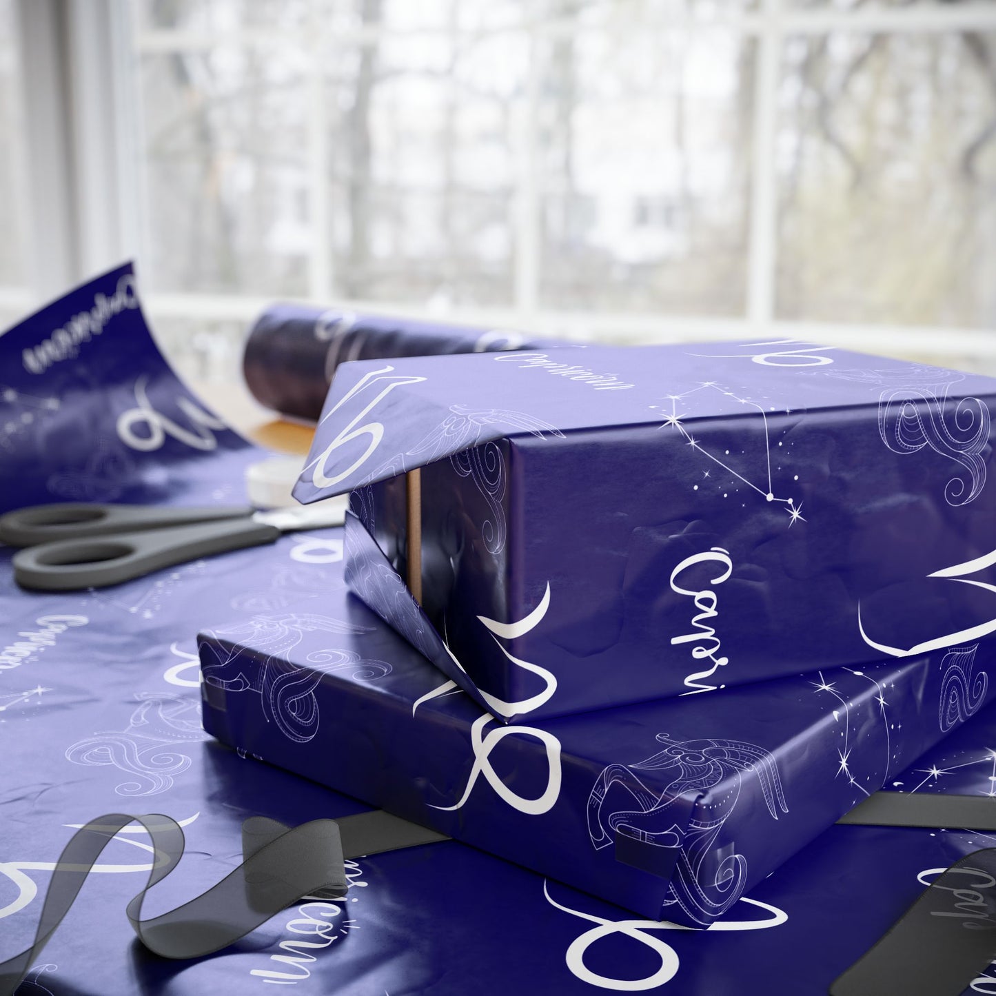 Climb the Stars – Capricorn Zodiac Wrapping Paper