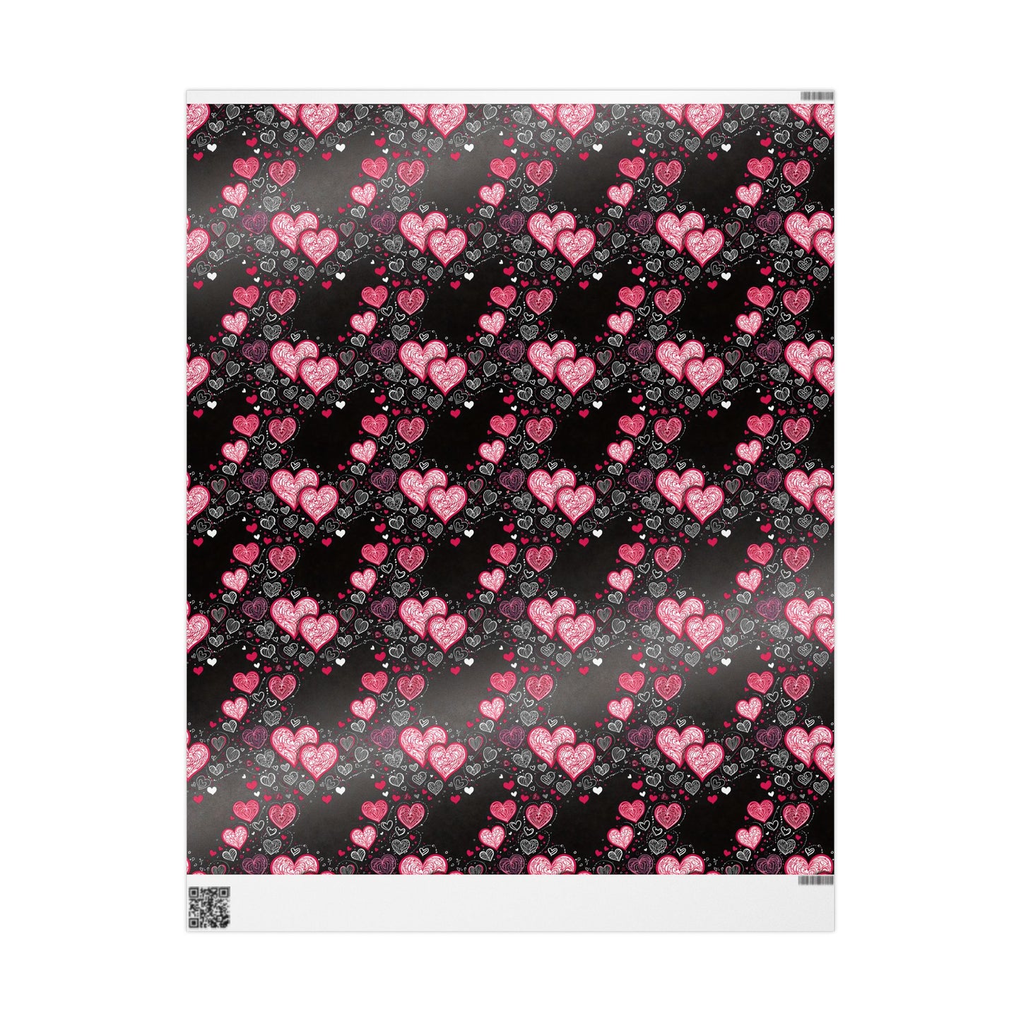 Romantic Hearts Wrapping Paper
