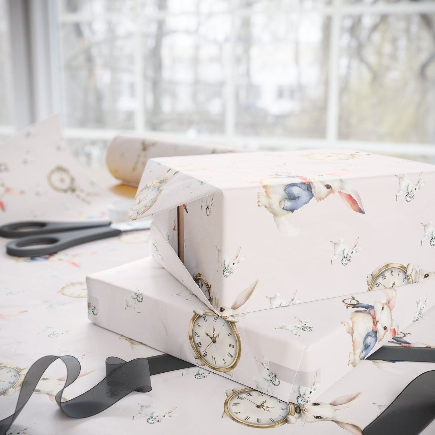 White Rabbit Wrapping Paper