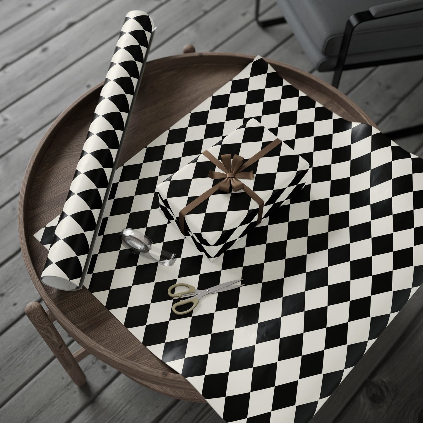 Black & White Diamond Gift Wrap