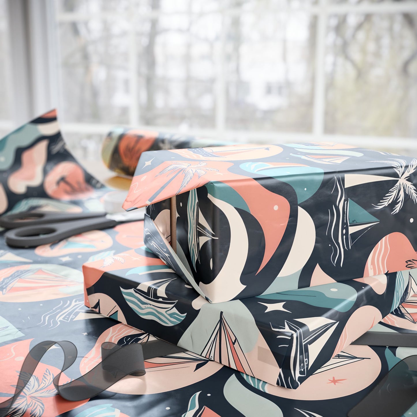Pastel Beachy Wrapping Papers