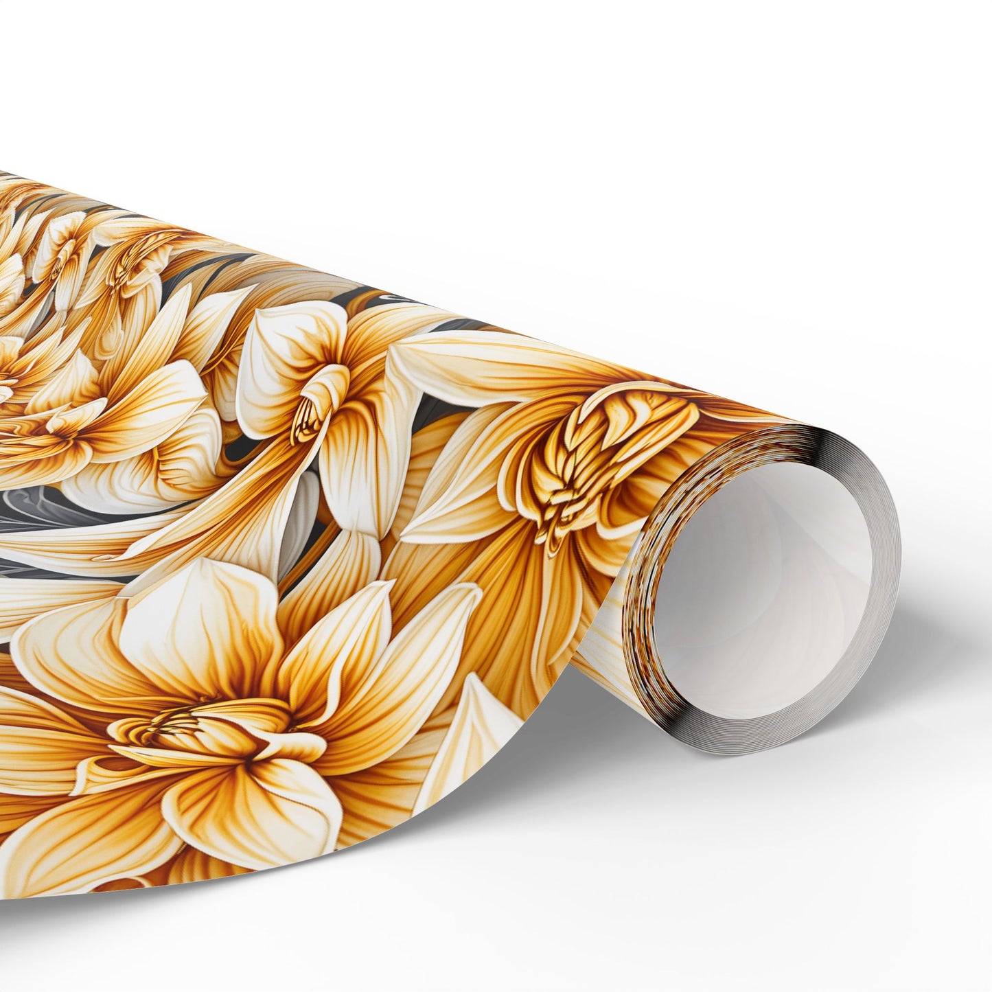 Yellow Dahlias Wrapping Papers
