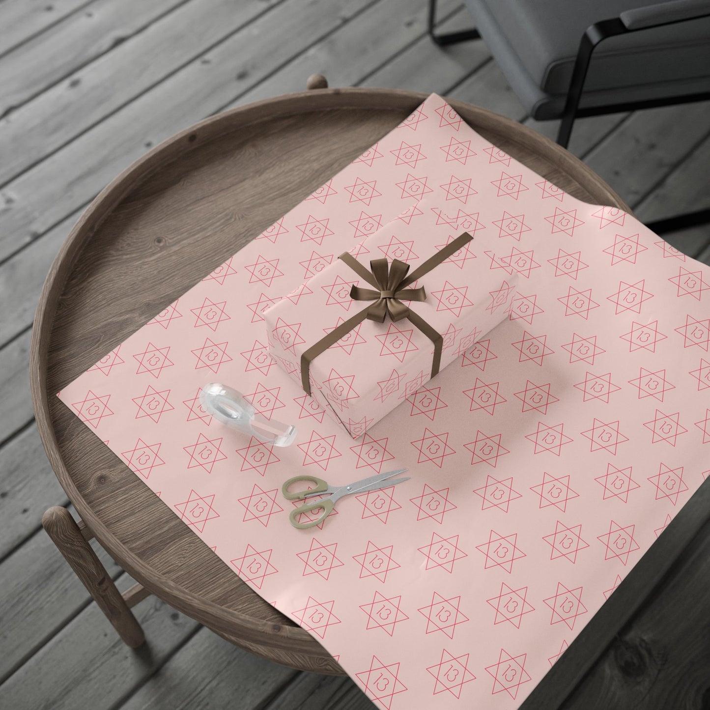 Pink Star of David Design